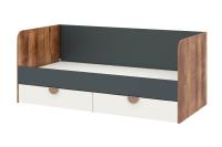 Тризиль Детская 476.14 Кровать 900*2000/Дуб Барокко/зел.камень