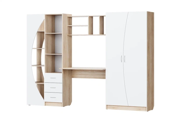 Д-07/Д-7 Детский уголок Дуб Сонома/Белый Д-07/Д-7 Детский уголок Дуб Сонома/Белый