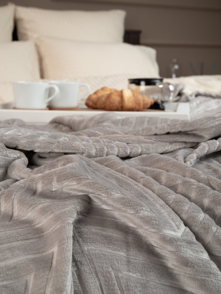 Плед Texrepublic фланель тиснёный 200*220 АРТ.93388 Плед Texrepublic фланель тиснёный 200*220 АРТ.93388