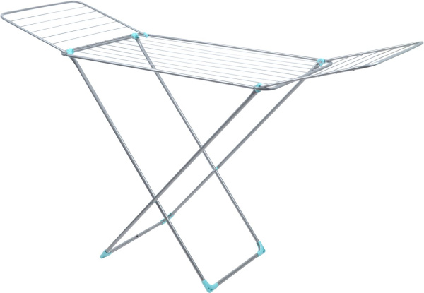 Сушилка 18 "НИКА"для белья напольная складная серебр Сушилка 18 "НИКА"для белья напольная складная серебр