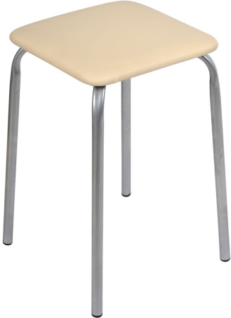 Табурет Эконом/ квадратная/бежевый