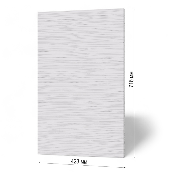 Фасад БЕЛЫЙ СТРАЙП 423 для верхнего углового