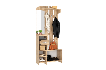 Прихожая Мила, 800х330х1950  Дуб сонома