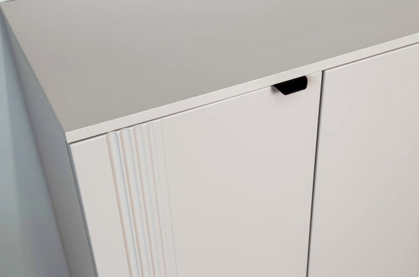 Комод 3 Рич кашемир/фрапучино матовый/черный Комод 3 Рич кашемир/фрапучино матовый/черный