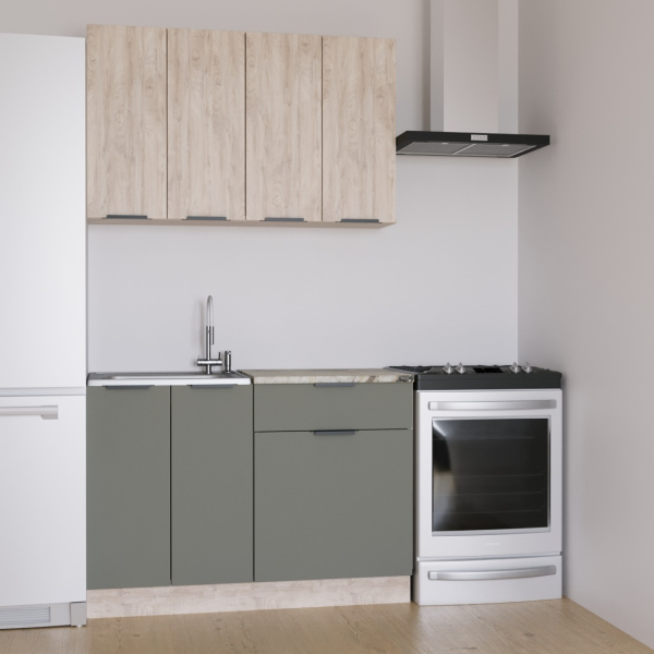 Кухня ДЖАЗ  Дуб Эндгрейн/ЭвоГлосс Тёмно Серый/Версаль (без мойки) 1,2 м  Кухня ДЖАЗ  Дуб Эндгрейн/ЭвоГлосс Тёмно Серый/Версаль (без мойки) 1,2 м