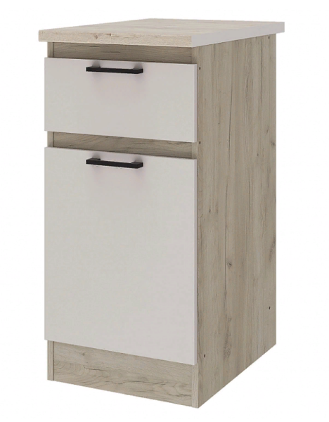 Сан-Ремо 454.34 Шкаф напол. с яш. 40 Дуб крафт /Кашемир Сан-Ремо 454.34 Шкаф напол. с яш. 40 Дуб крафт /Кашемир