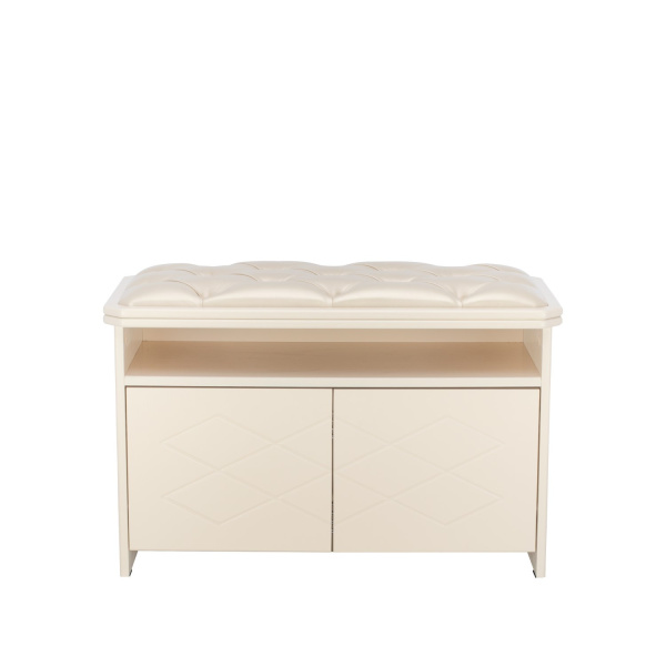 Банкетка Leset Патриция,Дуб шампань (к/з орегон перламутр106/Бежевый),каретная стяжка Банкетка Leset Патриция,Дуб шампань (к/з орегон перламутр106/Бежевый),каретная стяжка