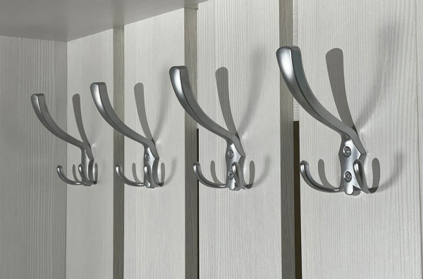 Прихожая Барселона-1, 1301х344х2110 (Белый рамух) Прихожая Барселона-1, 1301х344х2110 (Белый рамух)