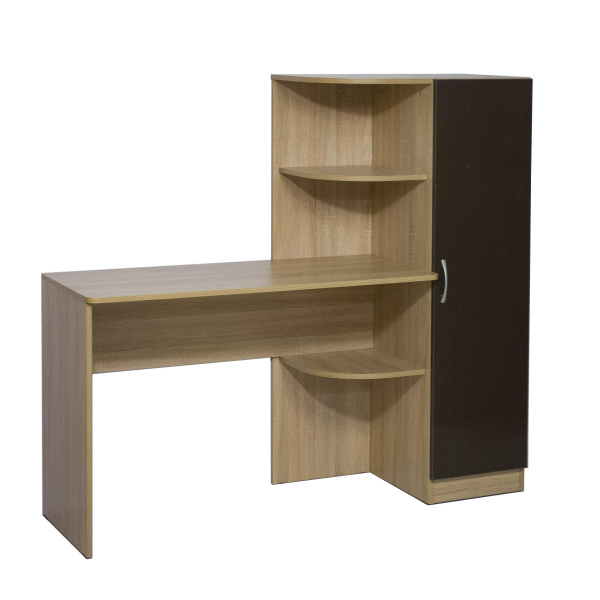 Стол письменный КРИСТИН – 1  Дуб сонома / Мокко  Правый  Стол письменный КРИСТИН – 1  Дуб сонома / Мокко  Правый