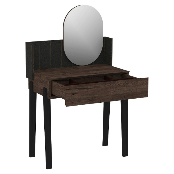 Nature 43 Стол туалетный Дуб Апрель темный-Черный Nature 43 Стол туалетный Дуб Апрель темный-Черный