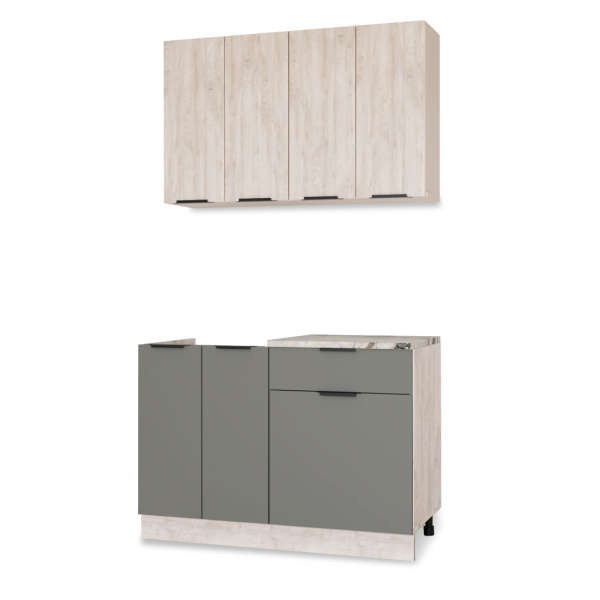 Кухня ДЖАЗ  Дуб Эндгрейн/ЭвоГлосс Тёмно Серый/Версаль (без мойки) 1,2 м  Кухня ДЖАЗ  Дуб Эндгрейн/ЭвоГлосс Тёмно Серый/Версаль (без мойки) 1,2 м