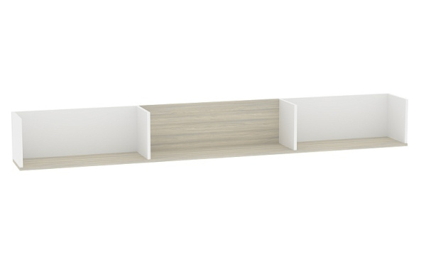 Aurelio 96 Полка навесная Белый-Блеквуд Сатиновый Aurelio 96 Полка навесная Белый-Блеквуд Сатиновый