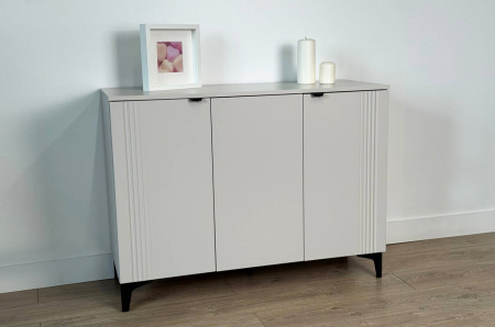 Комод 3 Рич кашемир/фрапучино матовый/черный Комод 3 Рич кашемир/фрапучино матовый/черный