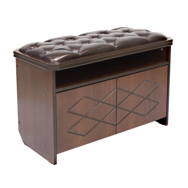 Банкетка Leset Патриция, орех (к/з орегон перламутр 120/Коричневый, каретная стяжка) Банкетка Leset Патриция, орех (к/з орегон перламутр 120/Коричневый, каретная стяжка)