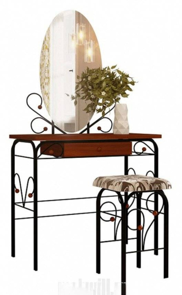 Стол туалетный Версаль ММД 303 Черный/Орех Стол туалетный Версаль ММД 303 Черный/Орех