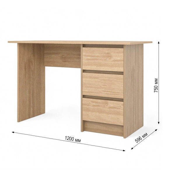 Стол письменный Венсен Дуб Сонома Стол письменный Венсен Дуб Сонома