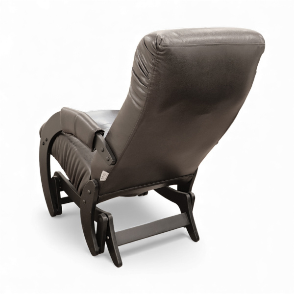 Кресло-качалка гляйдер Dondolo, Модель 68, венге, экокожа Vegas lite amber