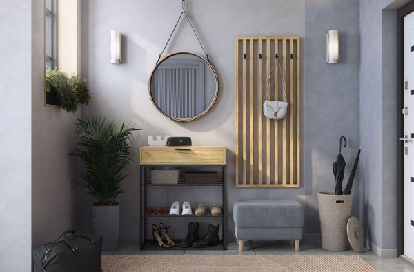 Бери Вешалка/Дуб крафт 