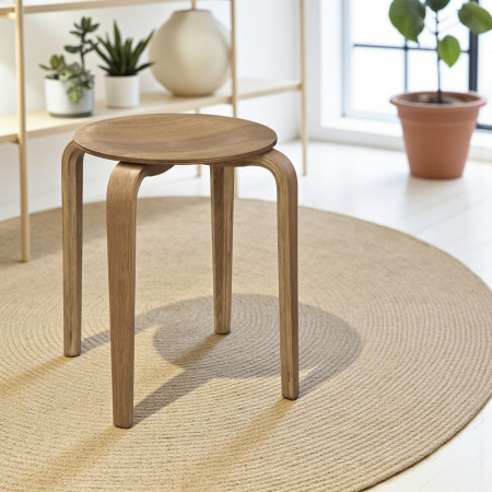 Табурет "Реал" Каркас дуб натуральный Табурет "Реал" Каркас дуб натуральный