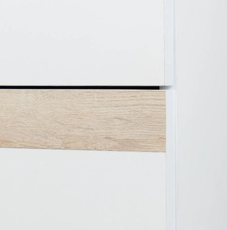 Анона 4 Комод Белый/Дуб Сонома/