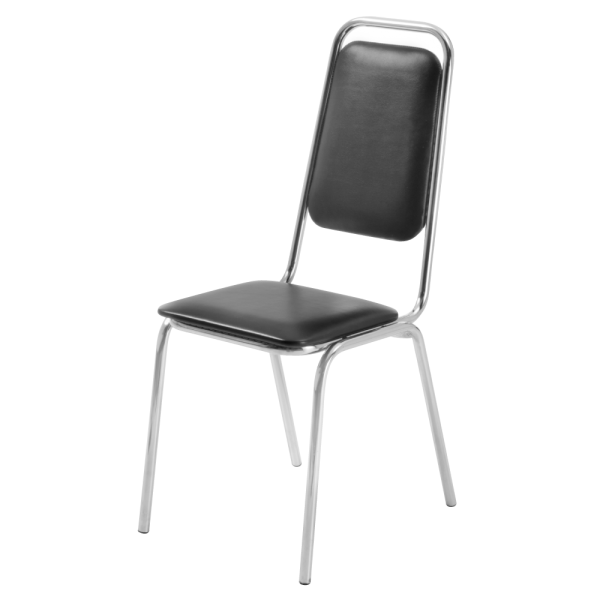 Стул Фабрикантъ / ткань мебельнаяТК-1 черный/Хром Стул Фабрикантъ / ткань мебельнаяТК-1 черный/Хром