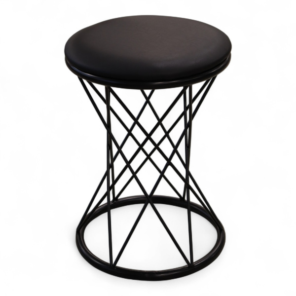 Табурет АГОН СТ 04 Черный, в/кожа №12 /Черный Табурет АГОН СТ 04 Черный, в/кожа №12 /Черный