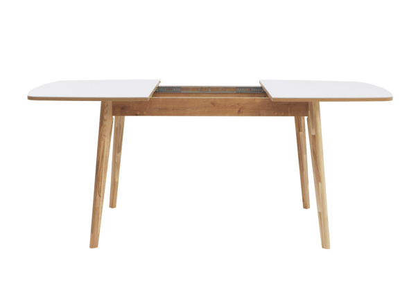 Стол Солярис-2 В 1250(550)840  OptiWhite/морилка Стол Солярис-2 В 1250(550)840  OptiWhite/морилка