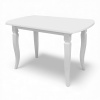Стол СК 120*70*75,полуовал /белая эмаль/Ножка №5 