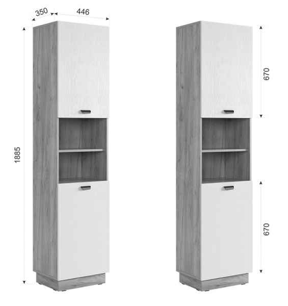 Стенка для гостиной Моди К1