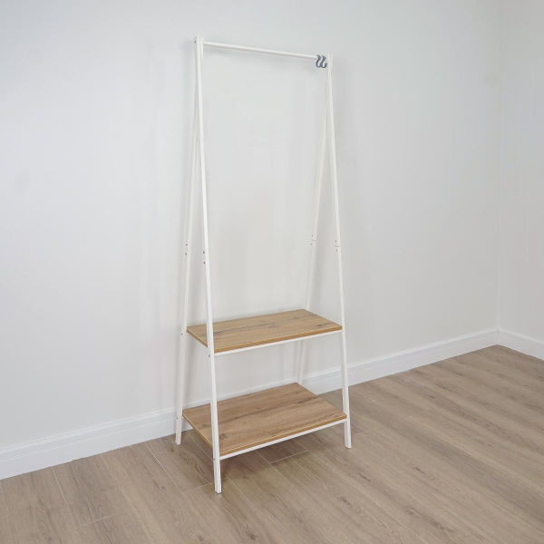 Вешалка гардеробная Алабама 22, (дуб вотан/БЕЛЫЙ