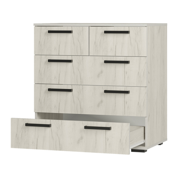 Комод Стандарт № 5 NEW  Дуб крафт белый