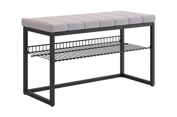 Обувница Классная-2 (черный муар/оникс(велюр)) Обувница Классная-2 (черный муар/оникс(велюр))