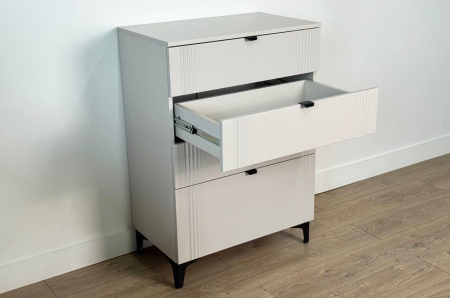 Комод Рич кашемир/фрапучино матовый/черный Комод Рич кашемир/фрапучино матовый/черный