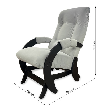 Кресло-качалка Модель 68 ( Leset Футура) венге, ткань V 51