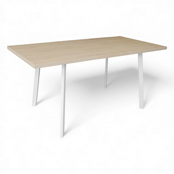 Стол Дублин CRAFT 32 ,1200(+380)*800,бабочка,(ЛДСП Туя), В2/белый