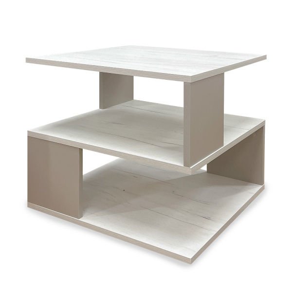 Стол журнальный СЖ-18 Ультра Глиняный серый/Дуб крафт белый Стол журнальный СЖ-18 Ультра Глиняный серый/Дуб крафт белый