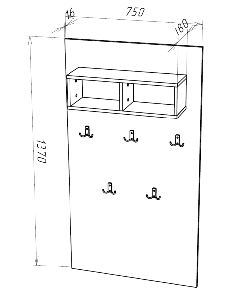 GLOSS вешалка GLOSS вешалка