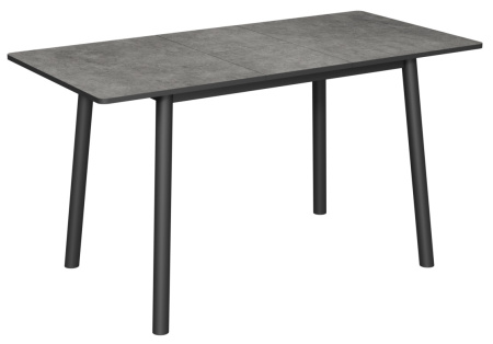Стол Портофино-мини-L 950*650(+32) Чёрный/Серый камень