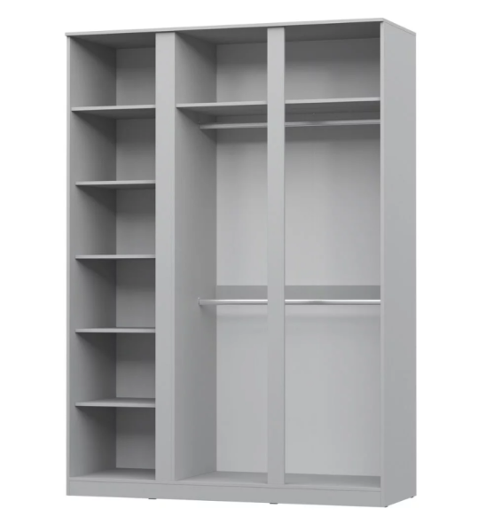 STERN Шкаф 3-х дверный с зеркалом Белый STERN Шкаф 3-х дверный с зеркалом Белый