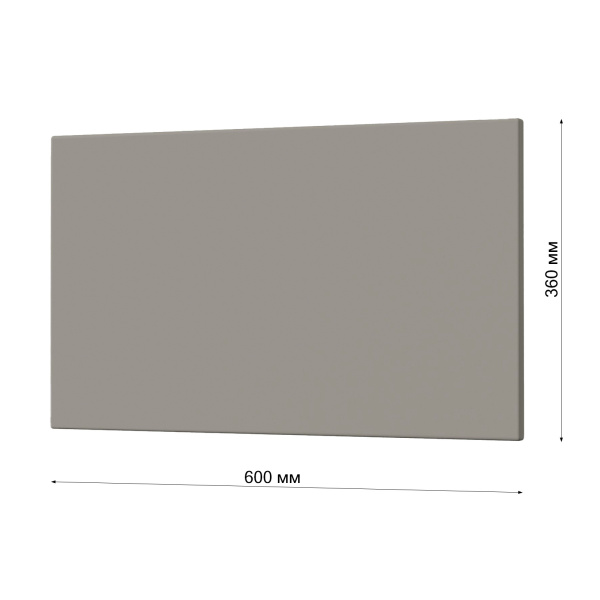 Фасад СЕРЫЙ МАТОВЫЙ h = 360 * 600 Фасад СЕРЫЙ МАТОВЫЙ h = 360 * 600