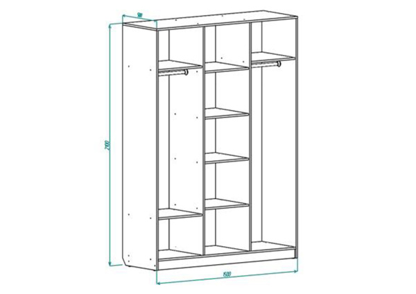 Шкаф 3-дв Соната Шкаф 3-дв Соната