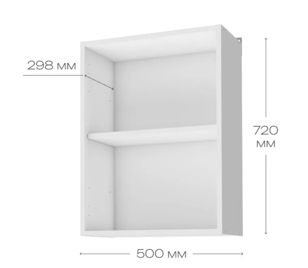 Уют СТЛ.275.07 Шкаф навесной 50 Белый/Белый Уют СТЛ.275.07 Шкаф навесной 50 Белый/Белый
