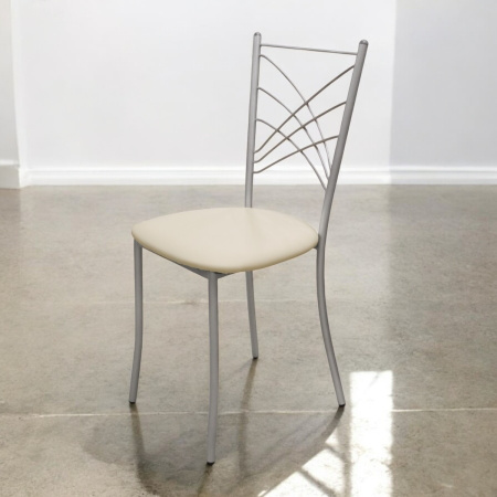 Стул ЕСЕЙ ЛАЙТ металлик, винил №Д1 бежевый