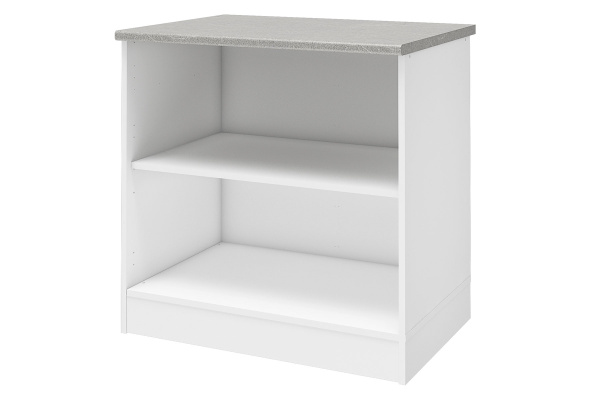 Уют СТЛ.275.04 МСТ Шкаф напольный 80 + фасад+столешница Белый /БЕТОН  Уют СТЛ.275.04 МСТ Шкаф напольный 80 + фасад+столешница Белый /БЕТОН