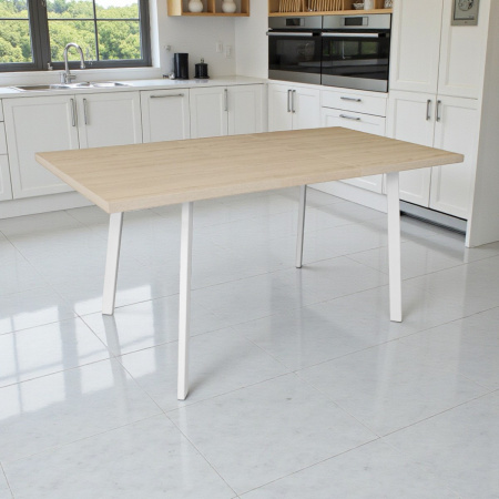 Стол Дублин CRAFT 32 ,1200(+380)*800,бабочка,(ЛДСП Туя), В2/белый