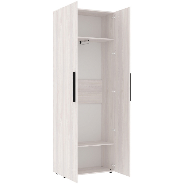 Nature 92 Шкаф для одежды 2-х дв/глухие фасады/ Ясень Анкор св-Черный Nature 92 Шкаф для одежды 2-х дв/глухие фасады/ Ясень Анкор св-Черный