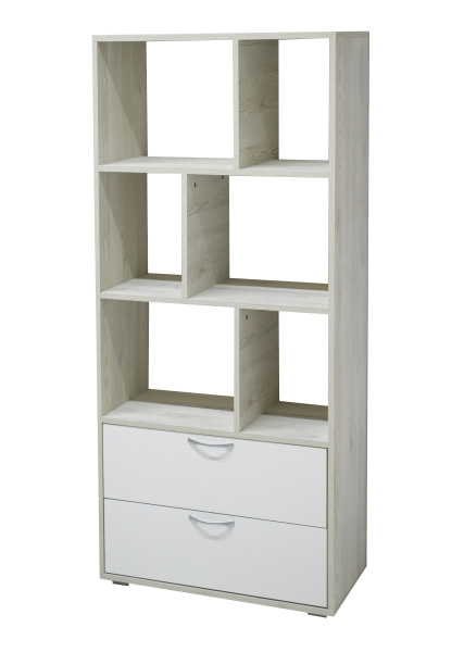 Стеллаж "Джули-1"  Сосна/ Белый жемчуг Стеллаж "Джули-1"  Сосна/ Белый жемчуг