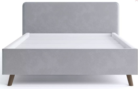 Кровать Ванесса (13) 140*200 Светло-серый 