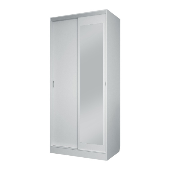 Шкаф-купе Клэр с зеркалом 1000х600х2200 Серый камень Шкаф-купе Клэр с зеркалом 1000х600х2200 Серый камень